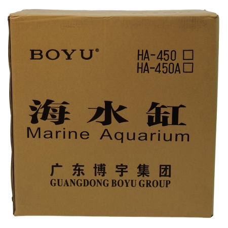 Аквариум Boyu Marine HA-450A морской 80 л с задним сампом, черный