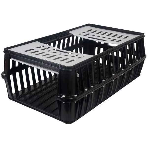 Ящик для транспортировки птицы 85х50х30 см пластик, черный