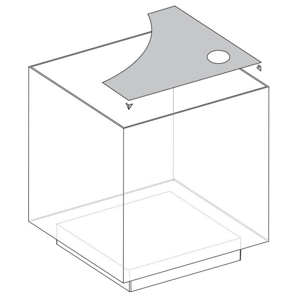 Крышка для аквариума Newa More NMO 30R, матовое стекло   