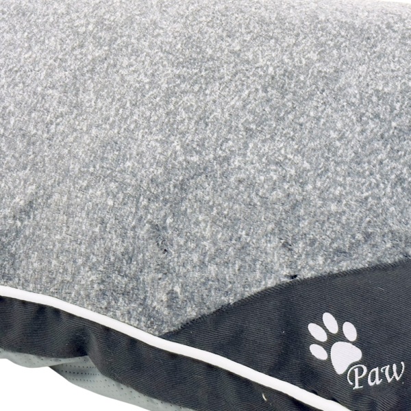 Лежак подушка Pet Choice для собак, 64х48х15 см, со съемным чехлом, графит