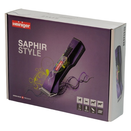 Машинка Heiniger Saphir Style для стрижки животных, собак, кошек с лезвием #40 0,25 мм