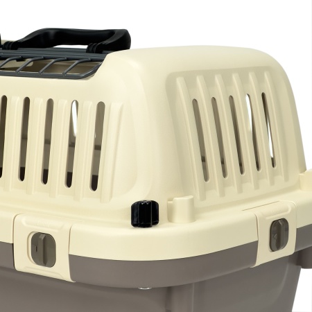 Переноска Superior Range 51х33х33 см для кошек и собак Pet Choice с креплением к ремню безопасности автомобиля и металлической верхней решеткой