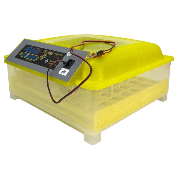 Инкубатор HHD 48 автоматический 220В/12В от сети и аккумулятора на 48 яиц