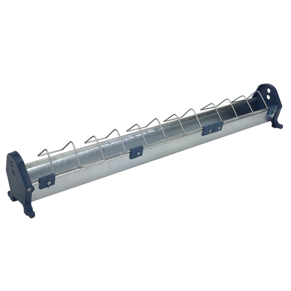 Кормушка лотковая 75 см оцинкованная сталь для цыплят и мелкой птицы