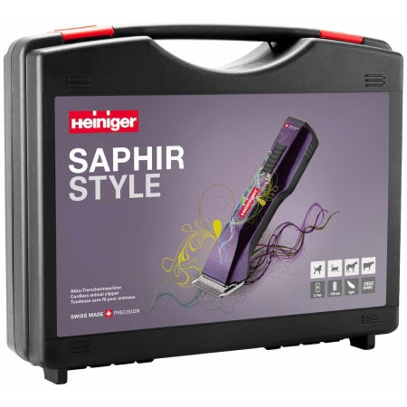 Машинка Heiniger Saphir Style для стрижки животных, собак, кошек с 2-я аккумуляторами и лезвием #10 1,5 мм
