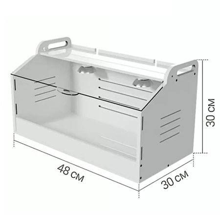 Брудер для цыплят HobbyFarm PBB01-E 48х30х30 см с терморегулятором