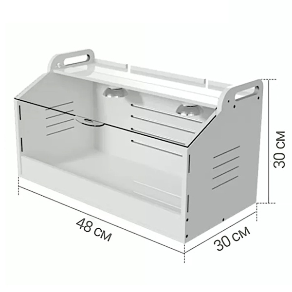 Брудер для цыплят HobbyFarm PBB01-E 48х30х30 см с терморегулятором