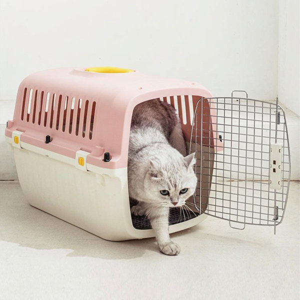 Переноска Transport 52x35x34 см, для кошек и собак Pet Choice стандарт IATA, розовая