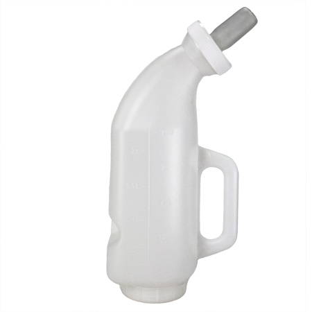 Бутылка для кормления теленка с силиконовой соской, 2 л