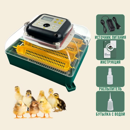 Инкубатор для яиц автоматический Des Champs EU PROFI C-24 с овоскопом на 24 куриных яйца