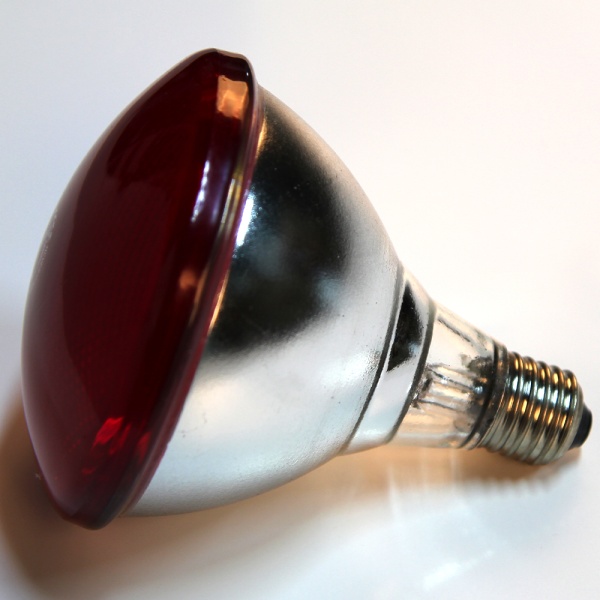 Лампа инфракрасная 175 Вт InterHeat красная, комплект 2 шт.