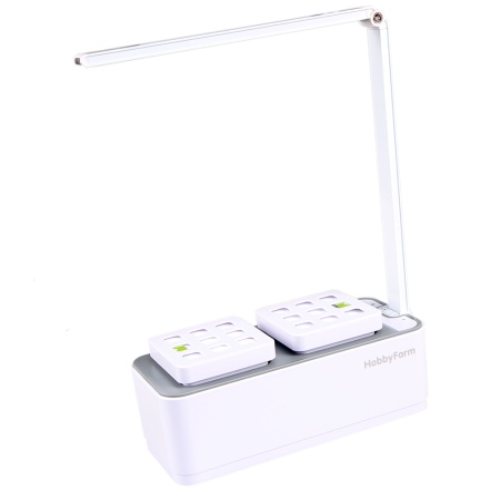 Гидропонная установка HobbyFarm Mini DQ1300, домашний умный смарт сад, с фитолампой