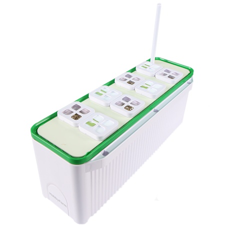 Гидропонная установка HobbyFarm DQ61008, домашний умный смарт сад, 8 ячеек