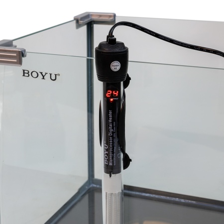 Нагреватель для аквариума Boyu DR-9100 с терморегулятором, LED индикатором и дисплеем, 100 Вт на 90-130 л