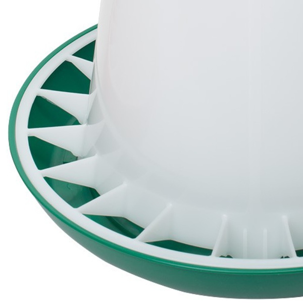 Кормушка бункерная 6 кг пластик с разделительной решеткой зеленая