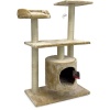 Когтеточка-комплекс с домиком 60х30х96 см, бежевый