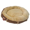 Лежак подушка Pet Choice для собак и кошек, круглый 66х66х15 см, меховой, бежевый