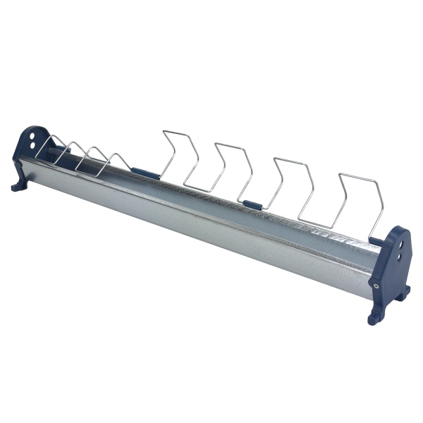 Кормушка лотковая 75 см оцинкованная сталь для цыплят и мелкой птицы