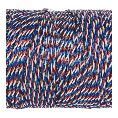 Провод для электропастуха FarmGuard белый с красным и синим 2,5 мм / 500 м / 3х0,3 мм