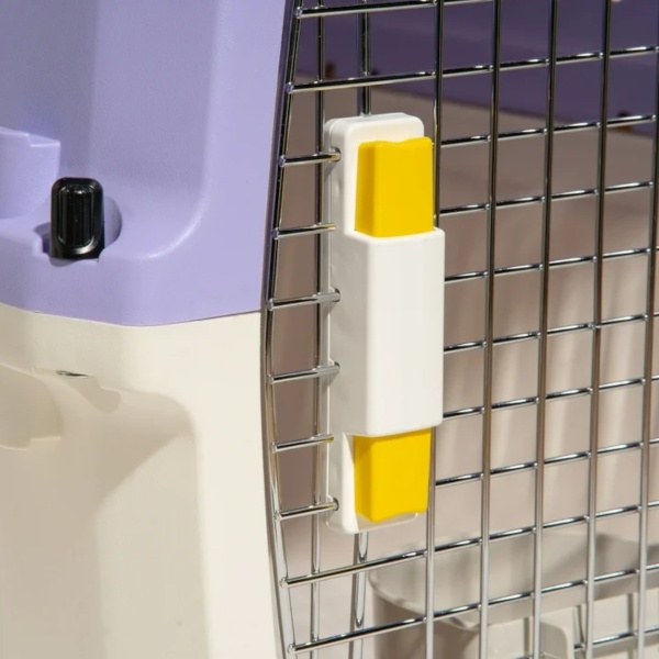 Переноска Transport 61.1x40.5x41.9 см для кошек и собак Pet Choice стандарт IATA, фиолетовая 