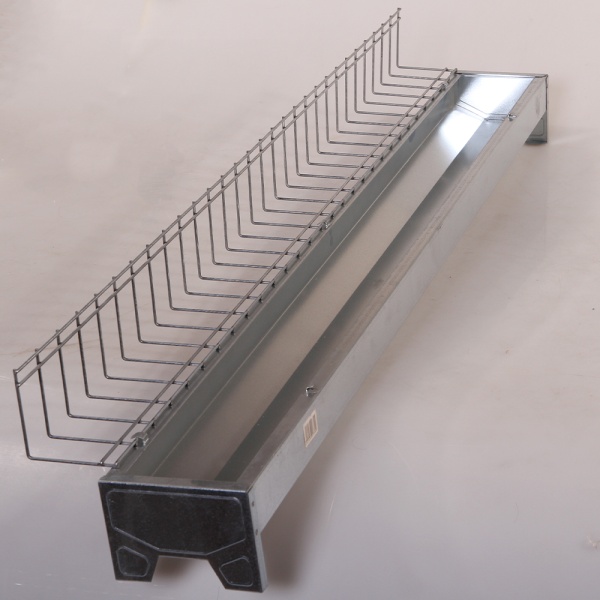 Кормушка лотковая 100 см оцинкованная сталь для цыплят и мелкой птицы