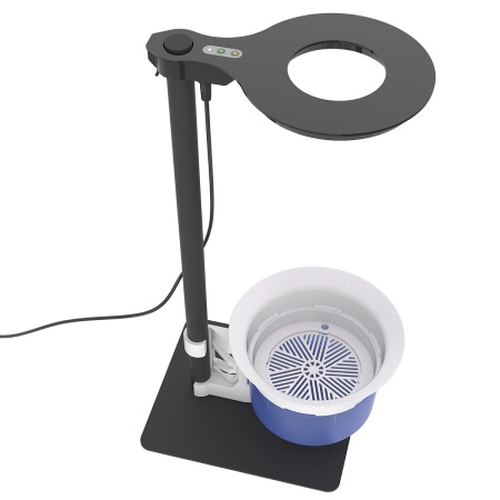 Подставка для цветов 2 уровня HobbyFarm, с автополивом и фитолампой, 90 см