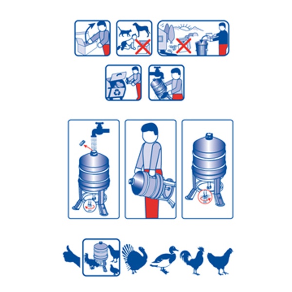 Поилка сифонная 30 л GOLD пластиковые ножки