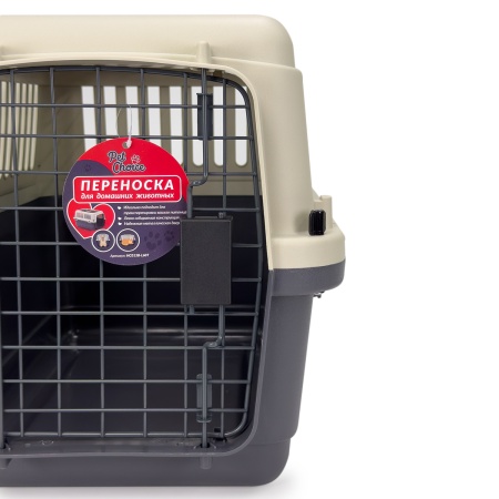 Переноска Safari Range 60х40х40 см для кошек и собак Pet Choice с металлической верхней решеткой