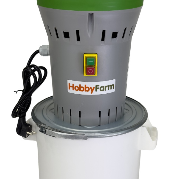Зернодробилка HobbyFarm EM-25P для измельчения зерна электрическая с функцией мельницы / в комплекте 4 сита