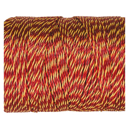 Провод для электропастуха FarmGuard красный с желтым 3 мм / 1000 м / 3x0,2 мм