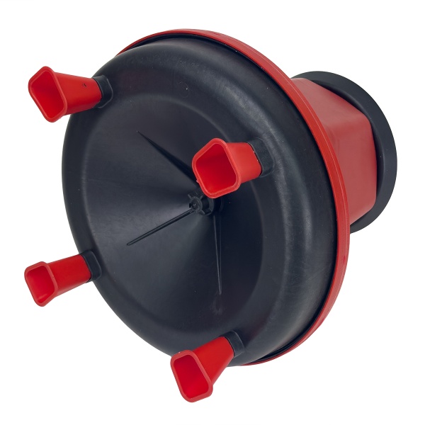 Кормушка бункерная 10 кг пластик с разделительной решеткой на ножках