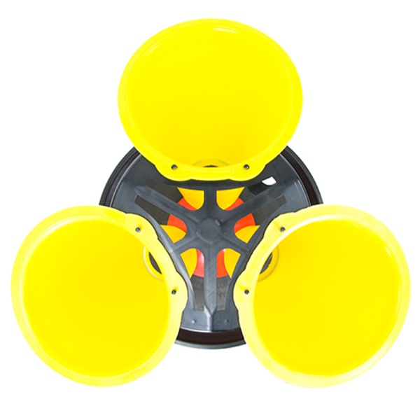 Установка для убоя кур 3 конуса, карусельная, со стойкой, пластик, сталь