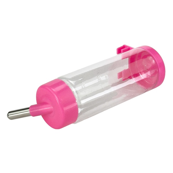 Поилка-шарик для кроликов, хомяков, грызунов, 500 мл, розовый