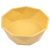 Миска для собак и кошек бамбуковая, 14.4x14.4x5.4 см, 500 мл, желтый