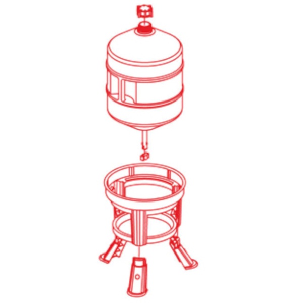 Поилка сифонная 30 л GOLD пластиковые ножки