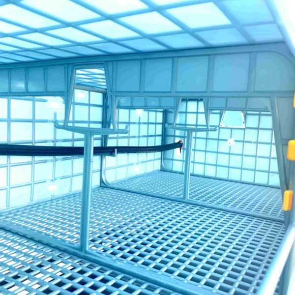 Дополнительный ярус клетки Comfortplast для перепелов без яйцесборника 98x60x59 см, пластиковый