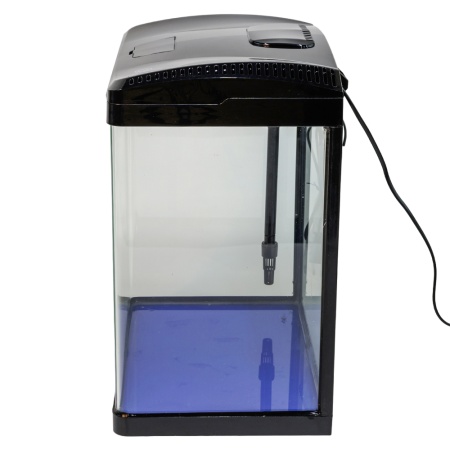 Аквариум Boyu EC-400 панорамный, 33 л, с фильтром и LED-лампой, черный