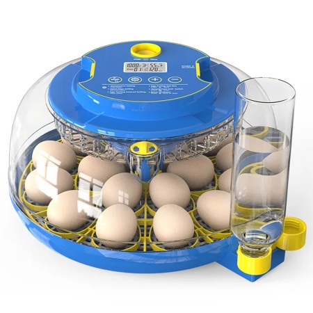 Инкубатор HHD 18H автоматический для яиц 220В/12В от сети и аккумулятора, с овоскопом на 18 яиц