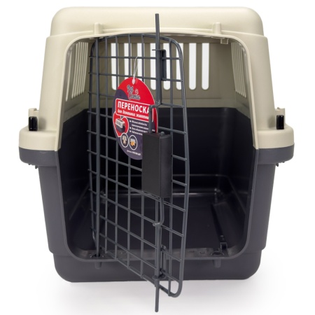Переноска Safari Range 60х40х40 см для кошек и собак Pet Choice с металлической верхней решеткой